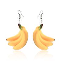 1 Pair Simple Style Classic Style Fruit Patchwork Arylic Drop Earrings main image 5