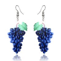 1 Pair Simple Style Classic Style Fruit Patchwork Arylic Drop Earrings main image 3