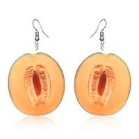 1 Pair Simple Style Classic Style Fruit Patchwork Arylic Drop Earrings sku image 1