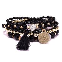 Casual Bohemian Human Round Alloy Seed Bead Beaded Tassel Plating Women's Bracelets main image 6