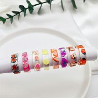 Simple Style Classic Style Fruit Arylic Printing Women's Rings main image 4