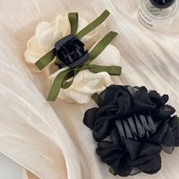 Women's Simple Style Classic Style Flower Cloth Braid Hair Claws main image 1