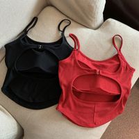 Women's Camisole Tank Tops Sexy Solid Color main image 2