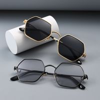 Simple Style Classic Style Color Block Ac Square Patchwork Full Frame Glasses main image 1