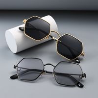 Simple Style Classic Style Color Block Ac Square Patchwork Full Frame Glasses main image 6