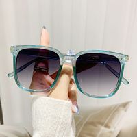 Sweet Color Block Pc Square Patchwork Full Frame Glasses main image 1