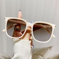 Sweet Color Block Pc Square Patchwork Full Frame Glasses main image 3