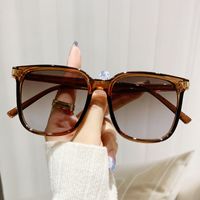 Sweet Color Block Pc Square Patchwork Full Frame Glasses sku image 4