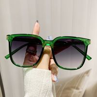 Sweet Color Block Pc Square Patchwork Full Frame Glasses sku image 9