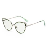 Simple Style Classic Style Color Block Ac Cat Eye Full Frame Glasses sku image 1