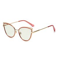 Simple Style Classic Style Color Block Ac Cat Eye Full Frame Glasses sku image 3