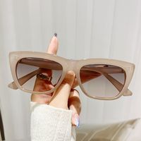 Simple Style Classic Style Color Block Pc Cat Eye Patchwork Full Frame Glasses sku image 3