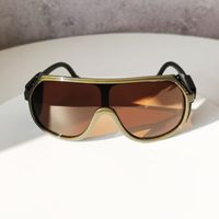 Elegant Basic Simple Style Color Block Pc Special-Shaped Mirror Patchwork Full Frame Glasses main image 5