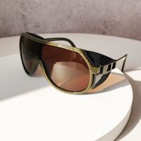 Elegant Basic Simple Style Color Block Pc Special-Shaped Mirror Patchwork Full Frame Glasses sku image 1