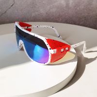 Elegant Basic Simple Style Color Block Pc Special-Shaped Mirror Patchwork Full Frame Glasses sku image 3