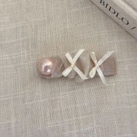 Women's Simple Style Classic Style Solid Color Imitation Pearl Cloth Inlay Pearl Hair Clip sku image 6