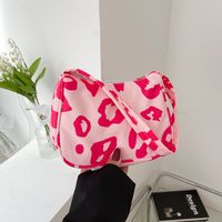 Women's Small Cloth Leopard Streetwear Zipper Underarm Bag main image 2