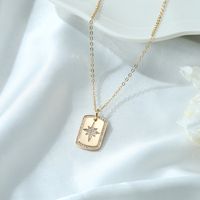 Copper Gold Plated Casual Classic Style Plating Inlay Cross Heart Shape Butterfly Zircon Pendant Necklace sku image 4