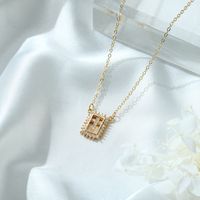 Copper Gold Plated Casual Classic Style Plating Inlay Cross Heart Shape Butterfly Zircon Pendant Necklace sku image 2
