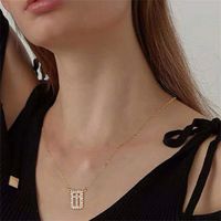 Copper Gold Plated Casual Classic Style Plating Inlay Cross Heart Shape Butterfly Zircon Pendant Necklace main image 9