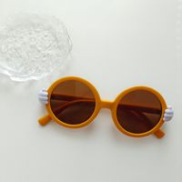 عطلة حلو كتلة اللون الكمبيوتر مادة صمغية إطار دائري اطار كامل الاطفال النظارات الشمسية sku image 2