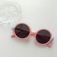 Vacation Sweet Color Block Pc Resin Round Frame Full Frame Kids Sunglasses sku image 4