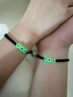 Cute Simple Style Classic Style Heart Shape Alloy Braid Silver Plated Unisex Bracelets main image 2