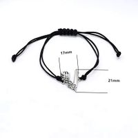 Simple Style V Shape Rope Plating Silver Plated Unisex Drawstring Bracelets main image 2
