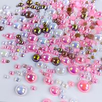 1200 Morceaux Par Paquet Diamètre 10mm Diamètre 3mm Diamètre 4mm Résine Strass Rond Brillant DIY Accessoires main image 3