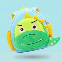 Unisex Small Plush Diving Fabric Animal Cartoon Cute Square Zipper Fashion Backpack sku image 4