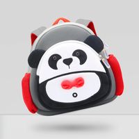 Unisex Small Plush Diving Fabric Animal Cartoon Cute Square Zipper Fashion Backpack sku image 5