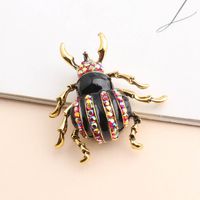 Casual Cute Beetles Alloy Inlay Rhinestones Unisex Brooches sku image 4