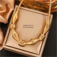 304 Stainless Steel 18K Gold Plated Hip-Hop Simple Style Irregular Spiral Necklace main image 2