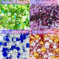 Simple Style Solid Color Resin Rhinestone Nail Decoration Accessories 1200 Pieces Per Pack main image 4