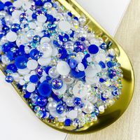 Simple Style Solid Color Resin Rhinestone Nail Decoration Accessories 1200 Pieces Per Pack main image 10