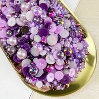 Simple Style Solid Color Resin Rhinestone Nail Decoration Accessories 1200 Pieces Per Pack main image 8