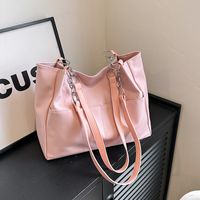 Women's Medium Pu Leather Solid Color Basic Classic Style Zipper Underarm Bag main image 3