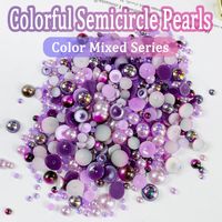Simple Style Solid Color Resin Rhinestone Nail Decoration Accessories 1200 Pieces Per Pack sku image 2