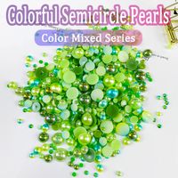 Simple Style Solid Color Resin Rhinestone Nail Decoration Accessories 1200 Pieces Per Pack sku image 1