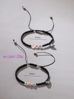 Cute Simple Style Classic Style Heart Shape Alloy Braid Silver Plated Unisex Bracelets sku image 1