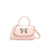 Women's Medium Pu Leather Solid Color Butterfly Streetwear Flip Cover Crossbody Bag sku image 2