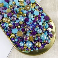 Resin Rhinestone Solid Color Beads main image 1