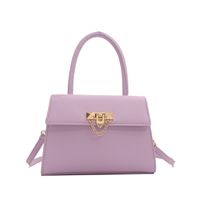 Femmes Moyen Faux Cuir Couleur Unie Style Vintage Style Classique Couvercle Rabattable Sac Bandoulière sku image 3