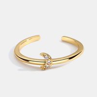 Copper 18K Gold Plated Simple Style Classic Style Plating Inlay Solid Color Zircon Rings main image 3
