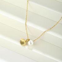 304 Stainless Steel 18K Gold Plated Simple Style Classic Style Plating Solid Color main image 5