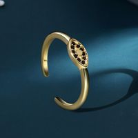 Copper 18K Gold Plated Simple Style Classic Style Plating Inlay Solid Color Zircon Rings main image 6