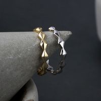 Copper 18K Gold Plated Simple Style Classic Style Plating Inlay Solid Color Zircon Rings main image 9