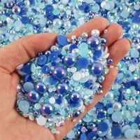 1200 Pieces Per Pack Diameter 10mm Diameter 3mm Diameter 4mm Resin Rhinestone Round DIY Accessories main image 1