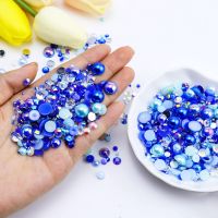 Simple Style Solid Color Resin Rhinestone Nail Decoration Accessories 1200 Pieces Per Pack main image 3
