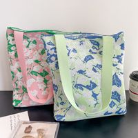 Mujeres Medio Tejer Floral Ditsy Estilo Vintage Estilo Clásico Balde Abierto Bolso Cubo main image 2